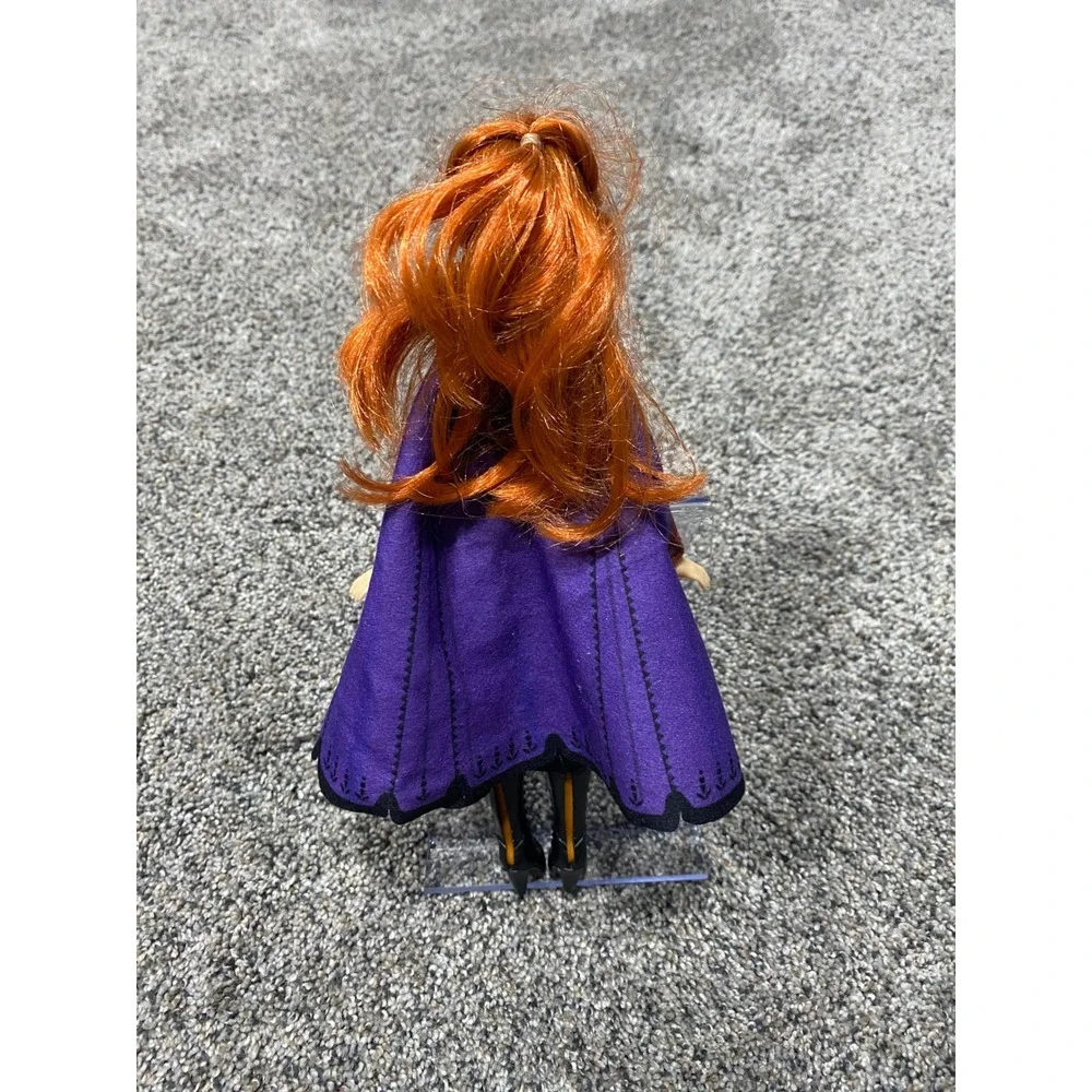 Disney Frozen 2 Anna Fashion Doll Hasbro E6661 Purple Cape Red Hair Toy